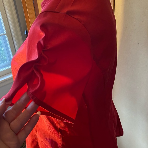 EUC 🌟🔥✨Cato Woman shiny festive blouse, 14/16W - Picture 6 of 12
